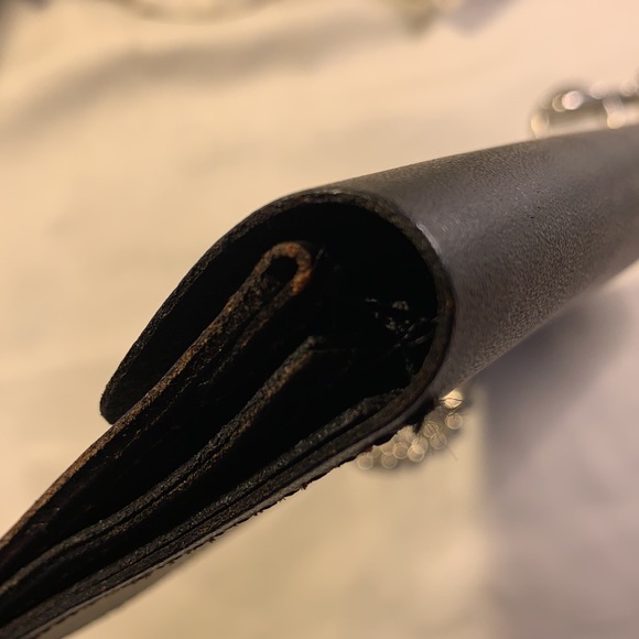 NWOT Leather large wallet on a chain, Motocycle - Picture 9 of 16